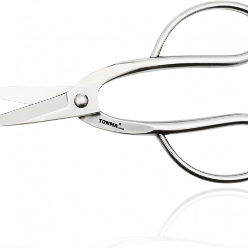 TONMA Ashinaga Bonsai Scissors [Made in Japan] 8 inch Soild Stainless Steel Hasami Pruning Shears Ultra Sharp & Rust-proof, Japanese Bonsai Garden Tools
